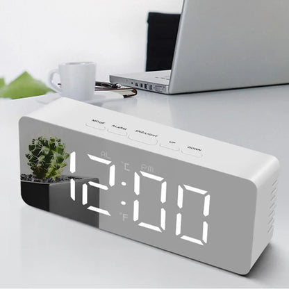 Digital Alarm Clock LED Electronic Desktop