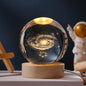 Gift Festival USB LED Night Light, Galaxy Crystal Ball Lamp, 3D Planet Moon Lamp
