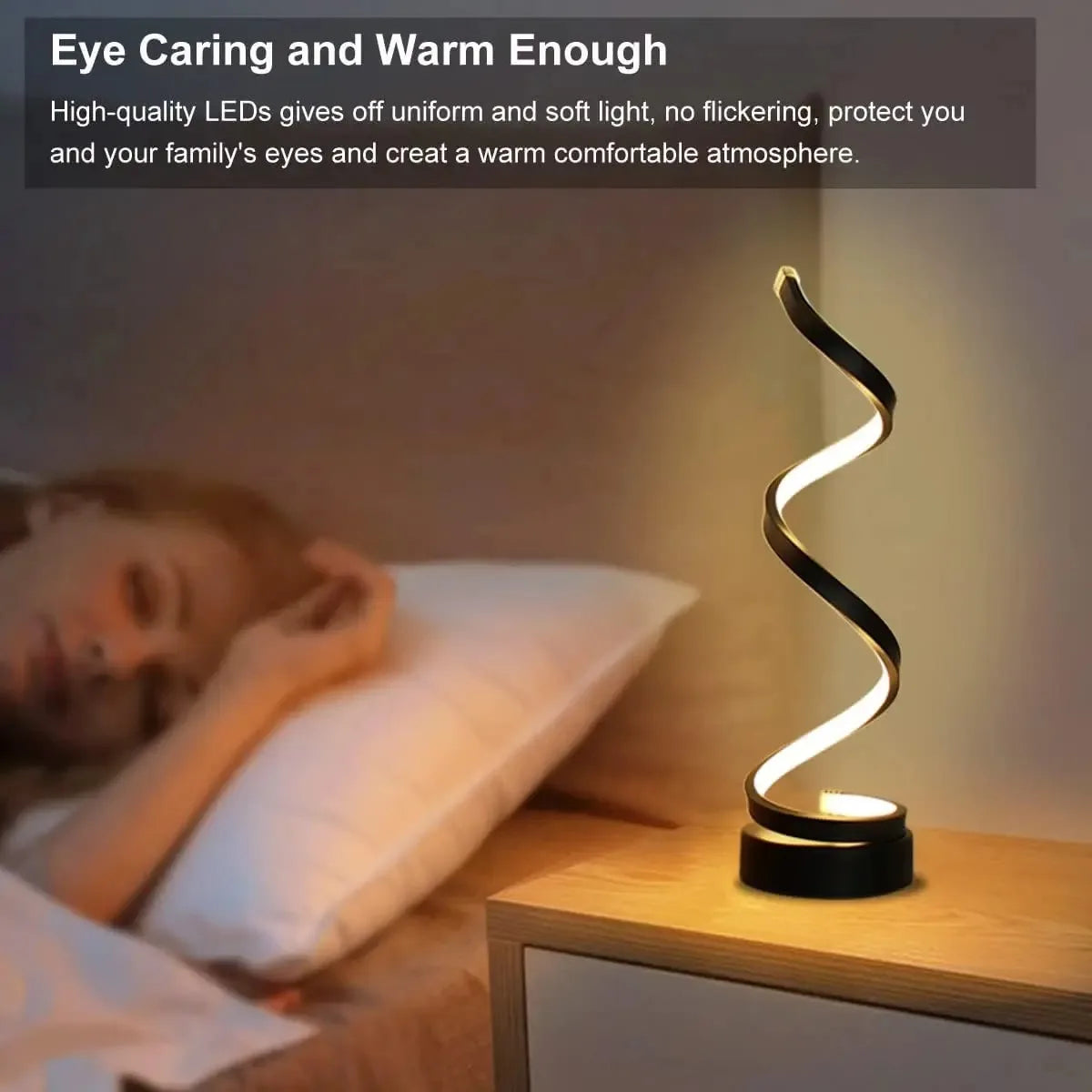 Nightstand Lamp for Bedroom Office Home
